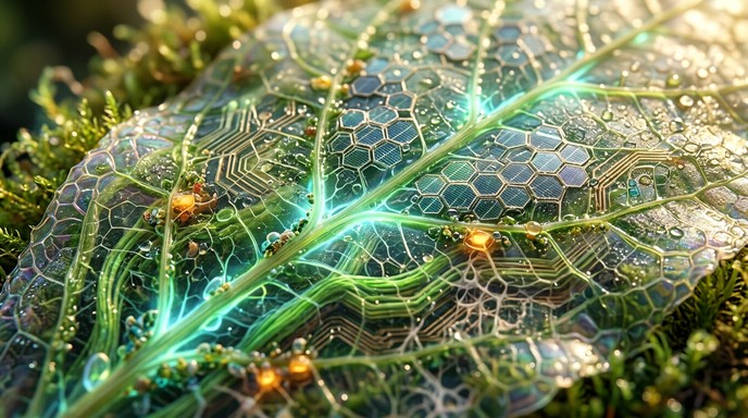 Free Living Circuit Membrane Image - Solarpunk, Organic, Technology ...