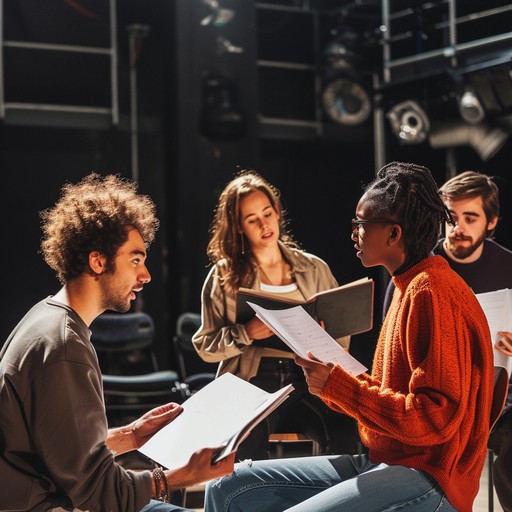 Rehearsal Performance Tech Example Free Rehearsal in Progress Image - Theater, Rehearsal, Actors ...