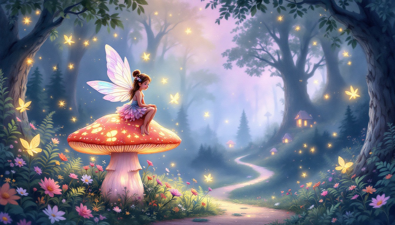 Free Enchanted Fairy Forest Image - Fairy, Mushroom, Forest | Download ...