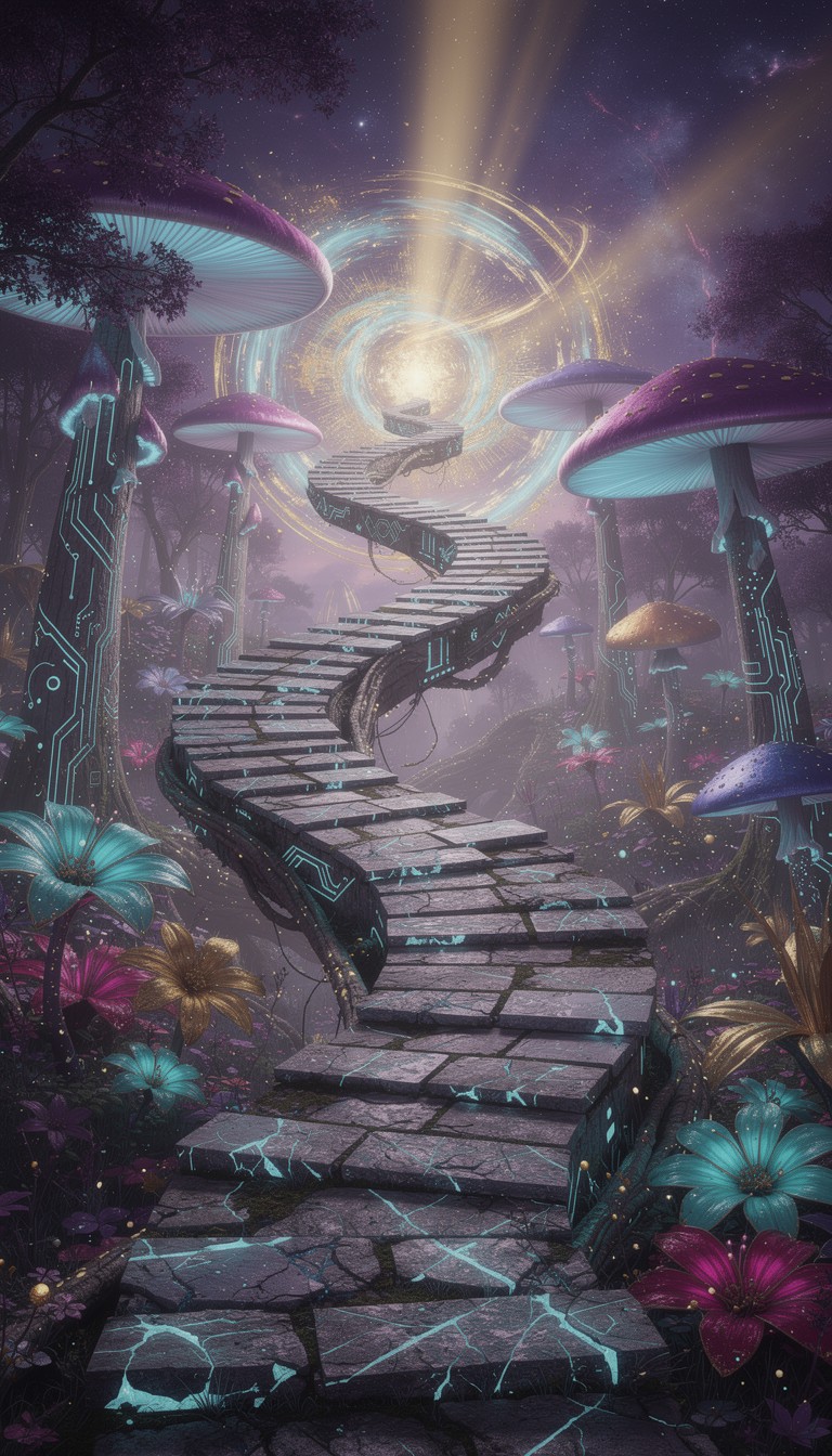 Free Celestial Pathway Ascending Image - Fantasy, Mystical, Pathway ...