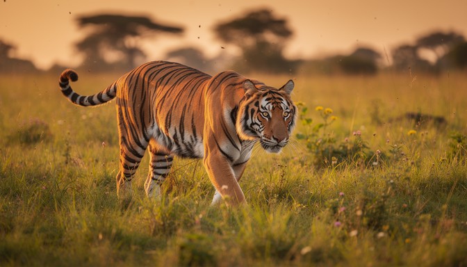 Tiger Balce Free Majestic Tiger Prowling Image - Tiger, Wildlife, Predator ...