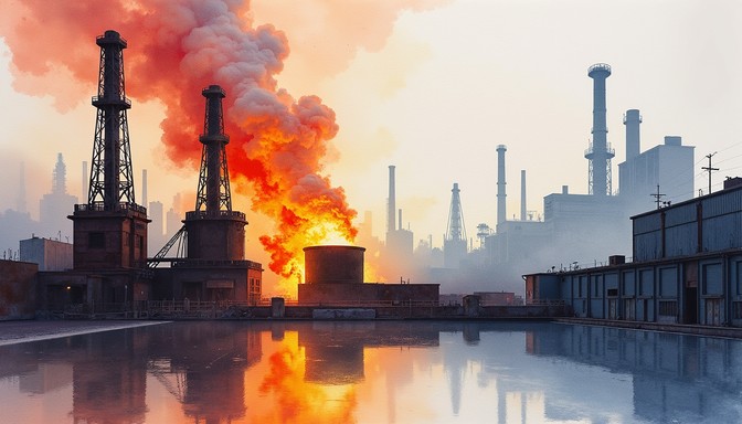 Free Devastating Industrial Fire Image - Fire, Smoke, Industrial ...