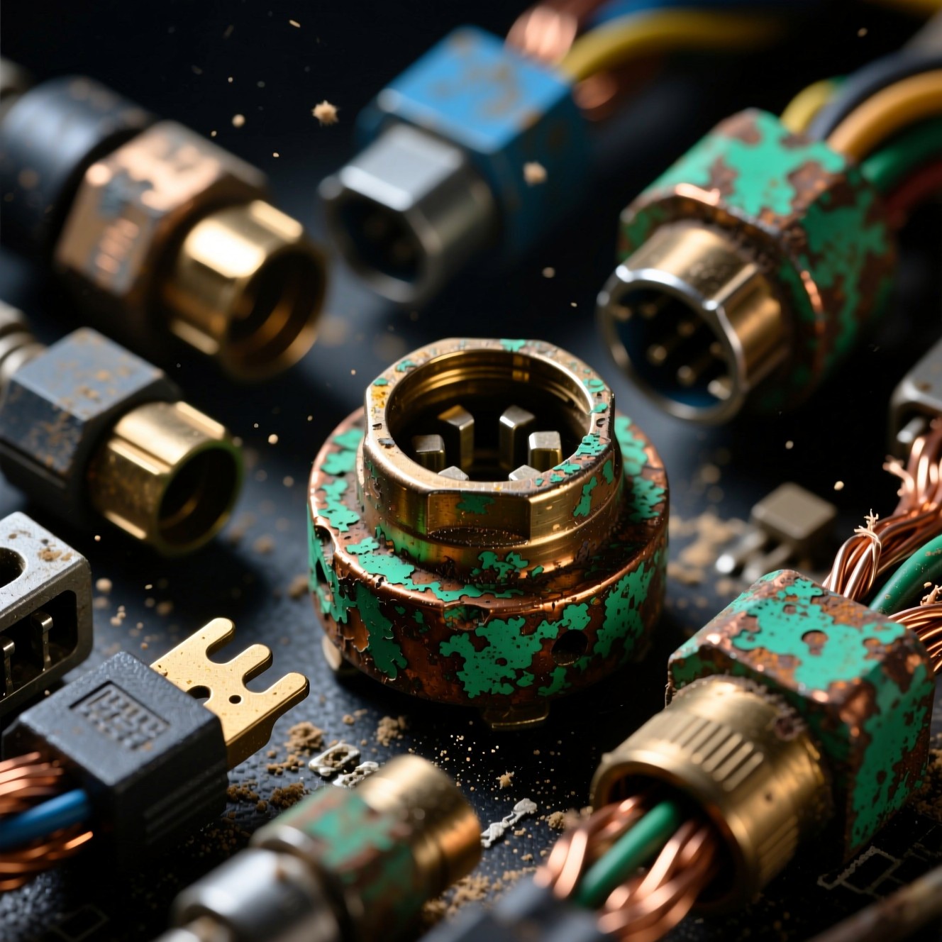 Free Corroded Circuit Connections Image - Electronic, Corroded, Patina ...