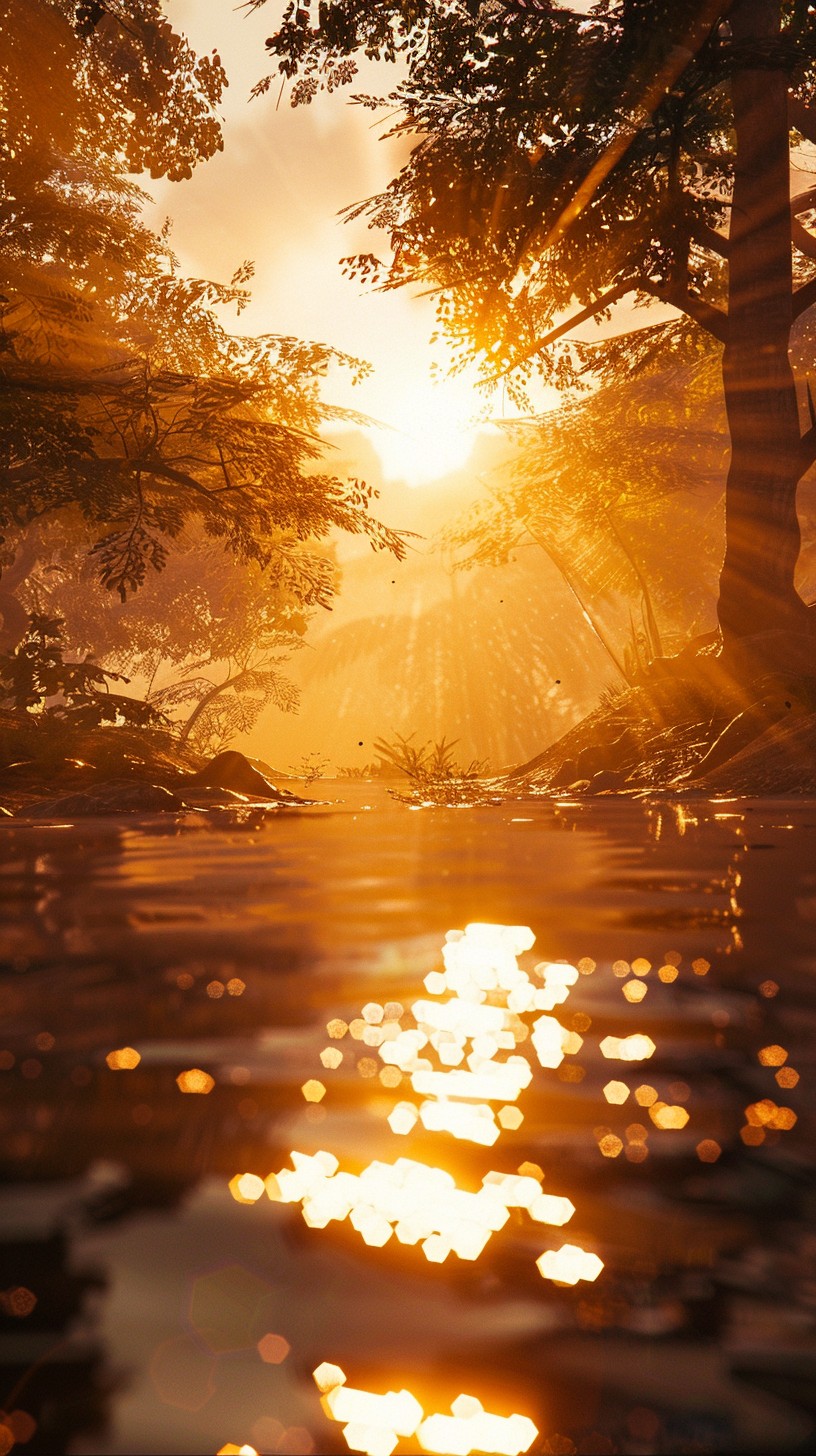 Free Sunset River Glow Image - Sunset, River, Glow | Download at StockCake