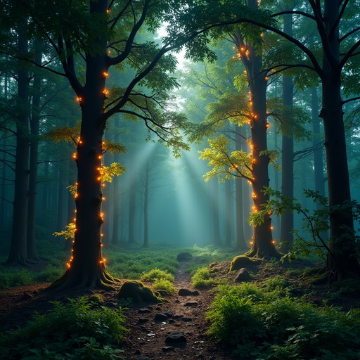 Free Enchanted Forest Path Image - Forest, Misty, Sunbeams | Download ...