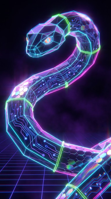 Free Neon Cyber Snake Image - Cyberpunk, Snake, Neon | Download at ...