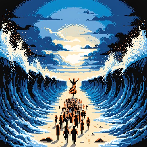 Free Pixel Jesus Portrait Image - Pixel, Art, Jesus | Download at StockCake