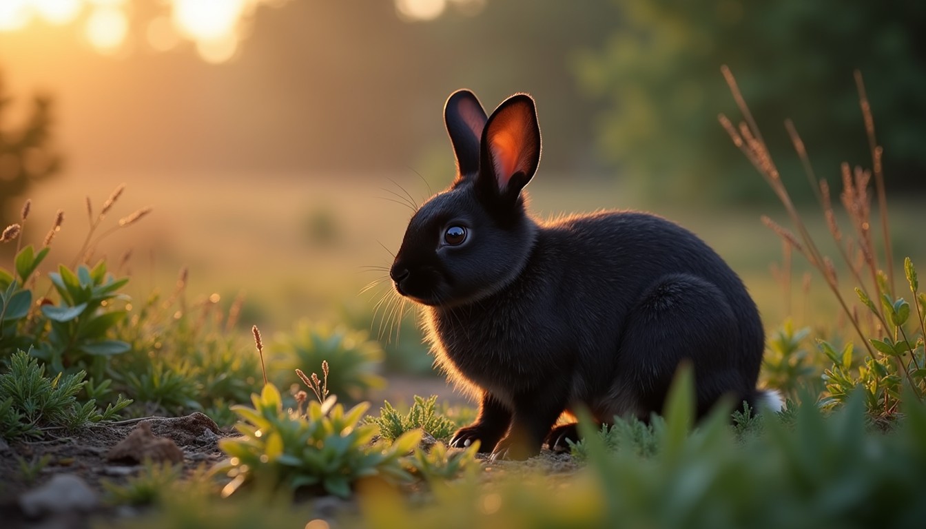 Free Alert Black Rabbit Image - Rabbit, Bunny, Wildlife | Download at ...