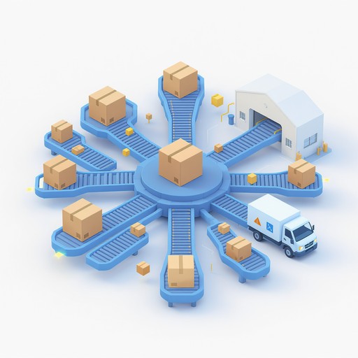 Hub In Logistics Free Logistics Distribution Hub Image - Logistics, Warehouse, Isometric ...