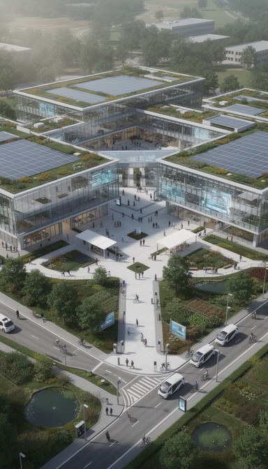 Free Sustainable Campus Future Image - Campus, Sustainable, Education ...