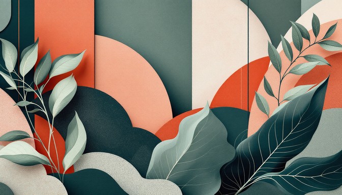 Free Botanical Geometric Layers Image - Abstract, Botanical, Geometric ...