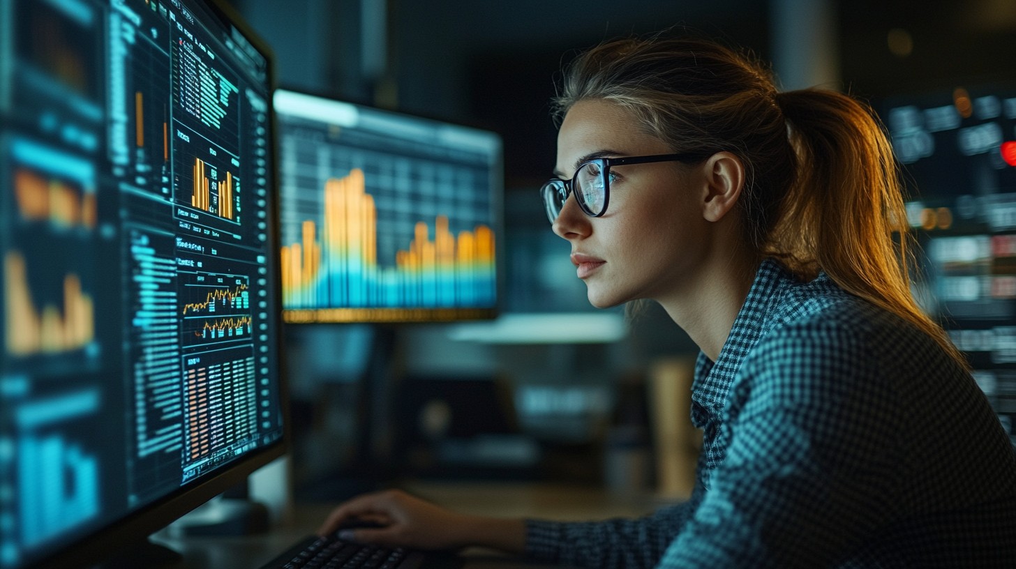 Free Focused data analyst Photo - Analyst, Technology, Computers ...