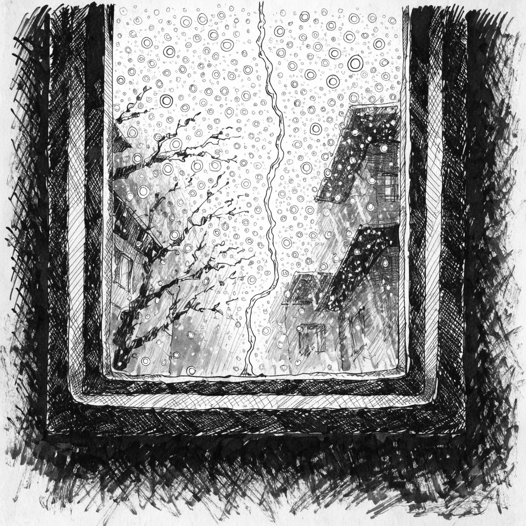 Raining Window Simulation Free Rainy Window View Image - Rain, Window, Illustration | Download at ...