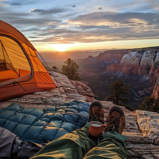 Free Camping Sunset View Image - Camping, Sunset, Adventure | Download ...