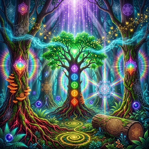 Free Rainbow Energy Forest Image - Chakra, Forest, Spiritual | Download ...