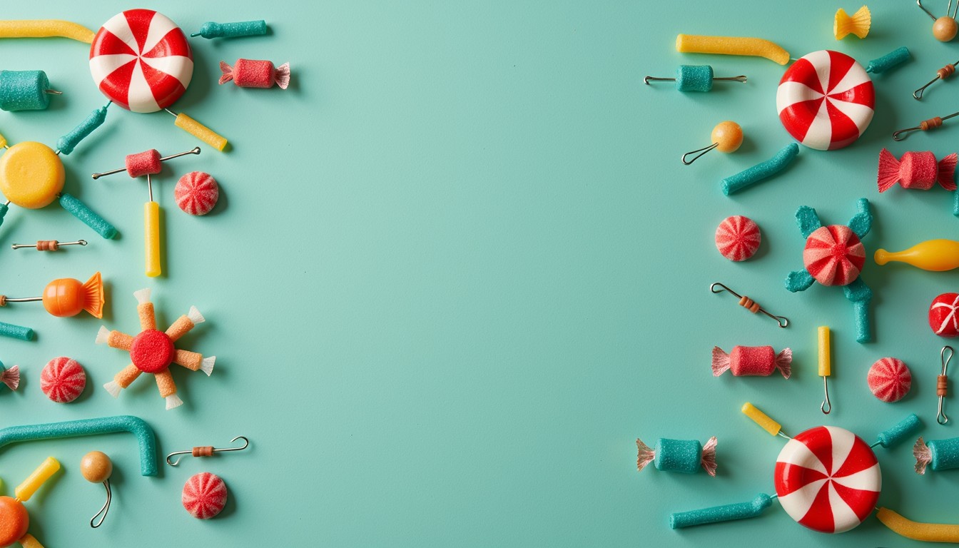 Candy Making Border Free Candy Border Arrangement Image - Candy, Peppermint, Turquoise ...