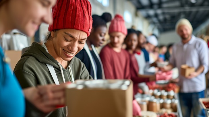 Free Volunteer Food Distribution Image - Volunteering, Community, Food ...