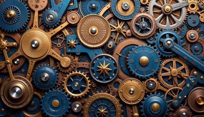 Free Clockwork In Blue Image - Clockwork, Gears, Mechanical | Download ...