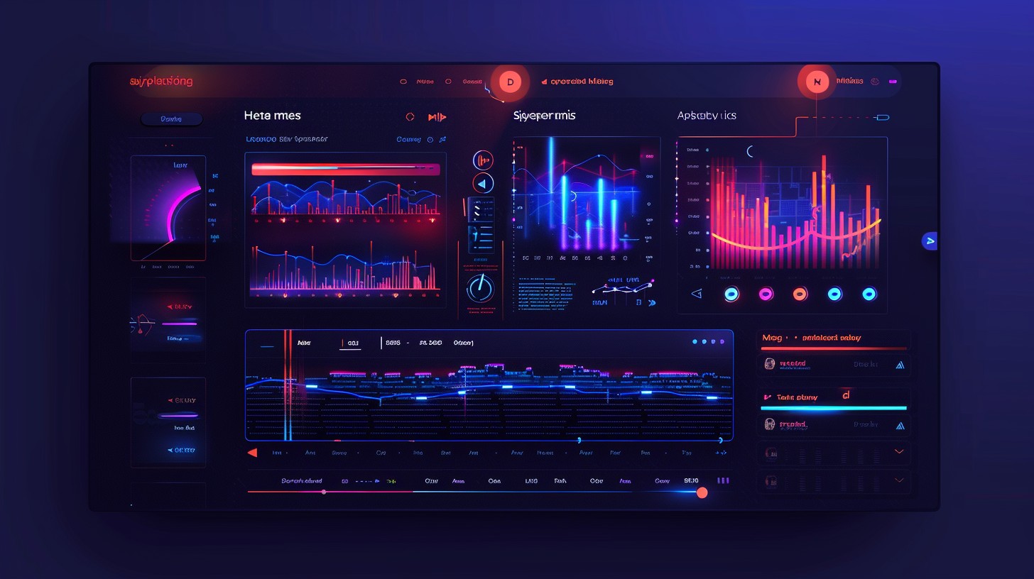 Free Futuristic Dashboard Interface Image - Interface, Analytics ...