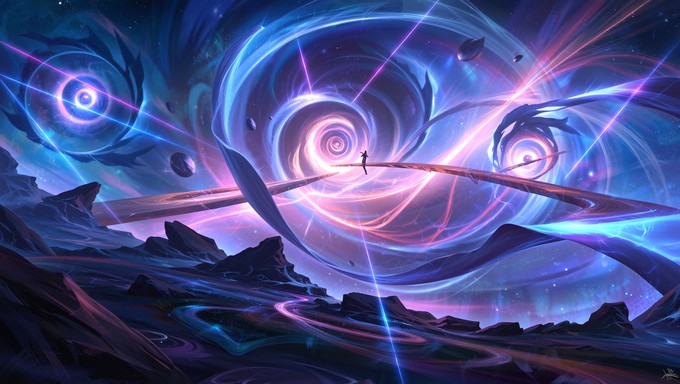 Free Dimensional Cosmic Gateway Photo - Cosmic, Surreal, Nebula ...