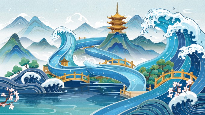 Free Japanese Water Fantasy Photo - Ukiyo-e, Japanese, Waves | Download ...