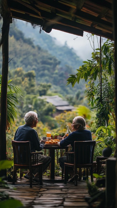 Free Outdoor breakfast view Image | Download at StockCake