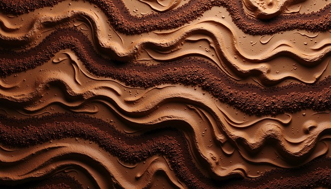 Free Rippling Coffee Terrain Image - Coffee, Brown, Waves | Download at ...