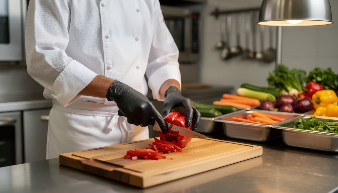 Free Chef Cuts Peppers Image - Chef, Cooking, Kitchen | Download at ...