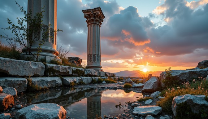 Free Ancient temple sunset Image - Temple, Ancient, Ruins | Download at ...