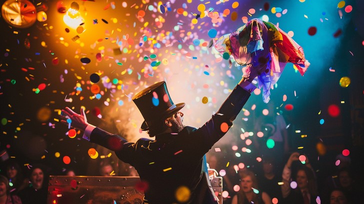 Free Festive Party Magic Image - Party, Confetti, Magician | Download ...