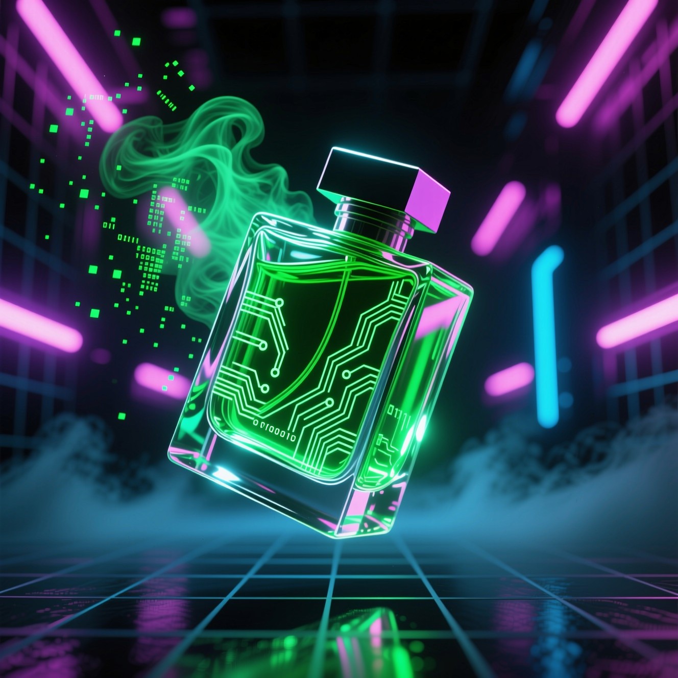 Pyropunk Cosmetics Free Cyberpunk Perfume Bottle Image - Cyberpunk, Perfume, Bottle ...