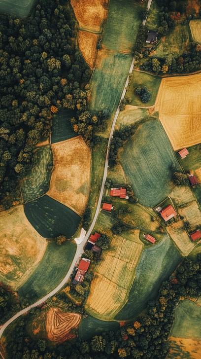 Free Rural aerial view Image - Rural, Aerial, View | Download at StockCake