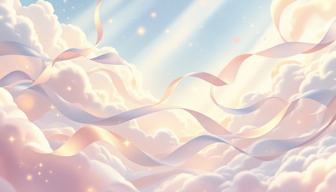 Celestial Ribbon Free Dancing Sky Ribbons Image - Ribbons, Ethereal, Pastel | Download ...