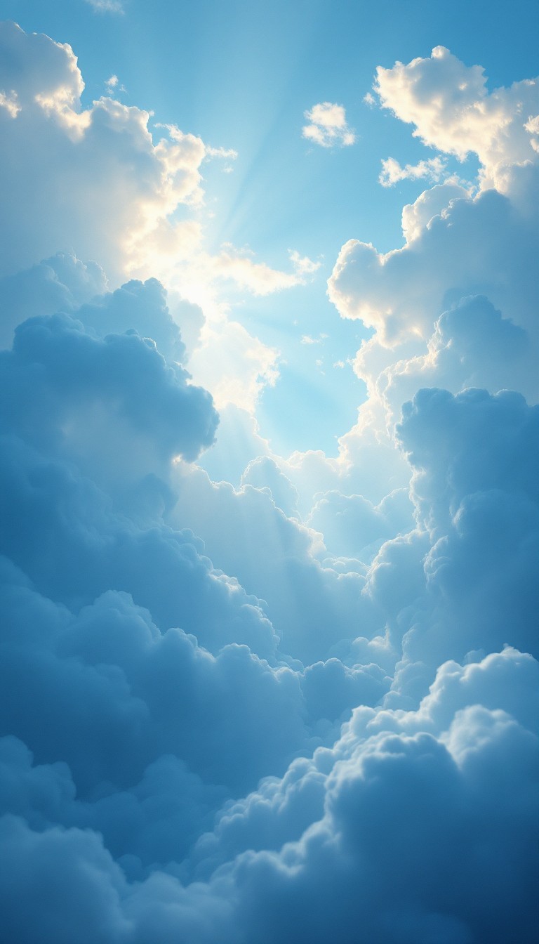 Free Heavenly Light Breaks Image - Sunbeams, Clouds, Sky | Download at ...