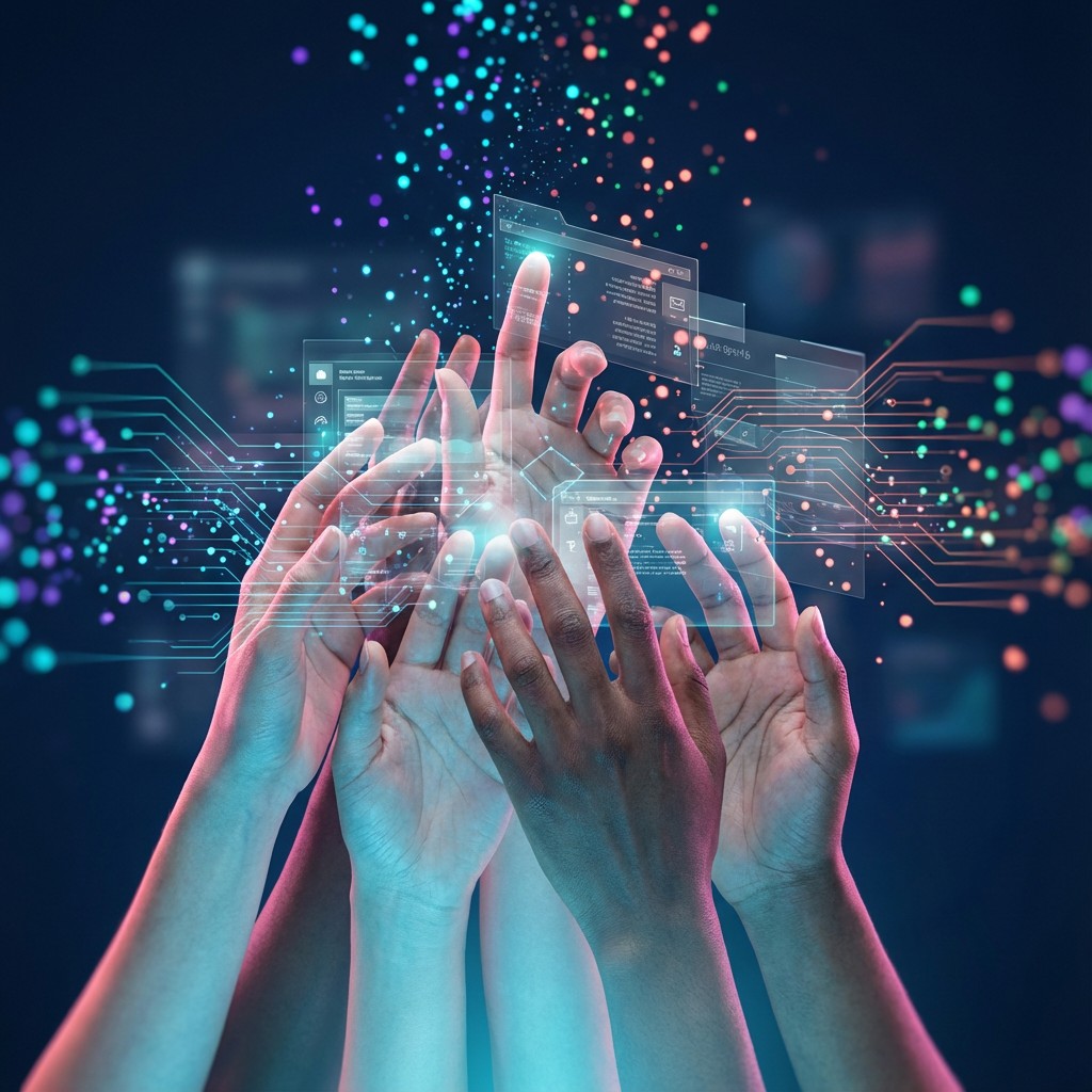 Free Digital Human Connection Image - Technology, Innovation, Digital ...