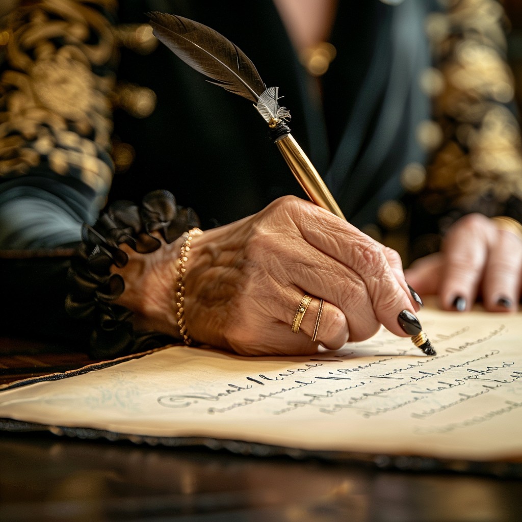 Free Elegant Writing Moment Image - Writing, Parchment, Quill ...
