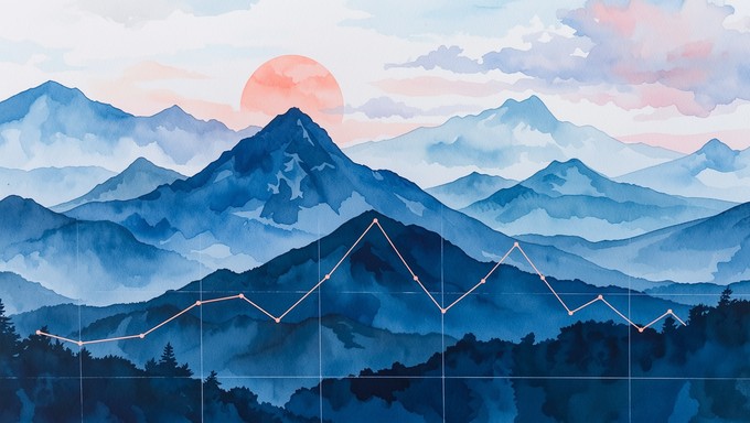 Free Data Mountain Landscape Image - Watercolor, Mountains, Data ...