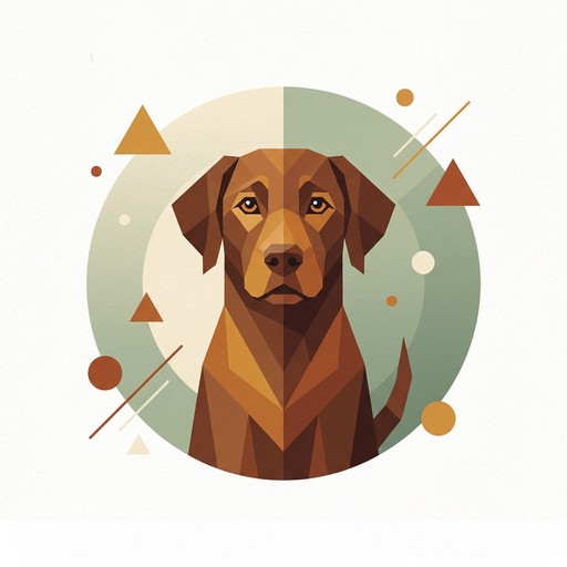 Free Geometric Brown Dog Image - Dog, Geometric, Illustration ...
