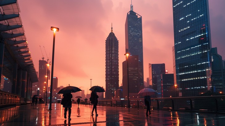 Free Rainy City Evening Image - Rain, City, Evening | Download at StockCake