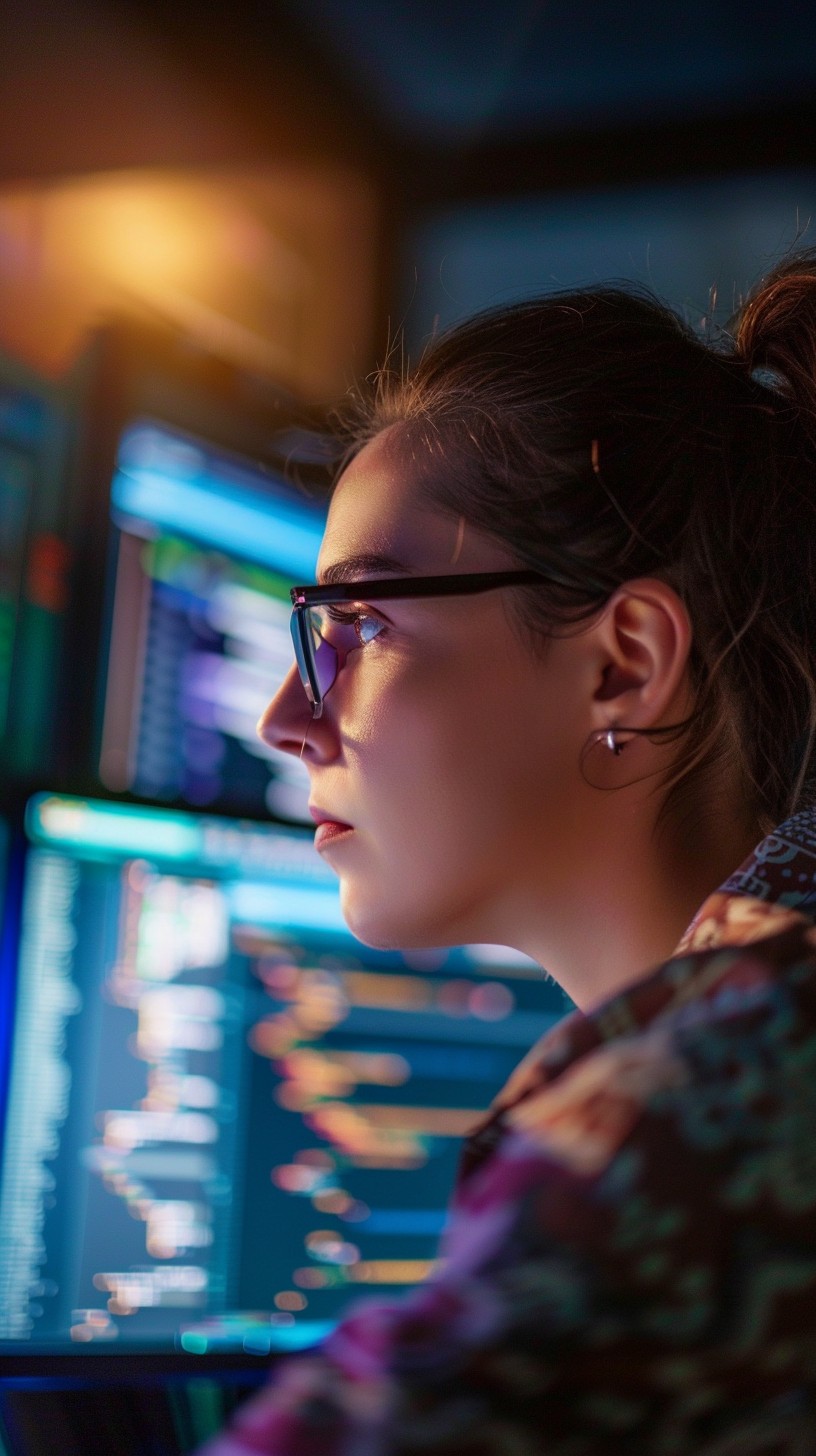 Free Focused Tech Professional Image - Technology, Coding, Computer ...