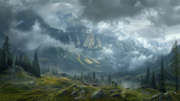 Free Misty Mountain Vista Image - Mountain, Mist, Landscape | Download ...