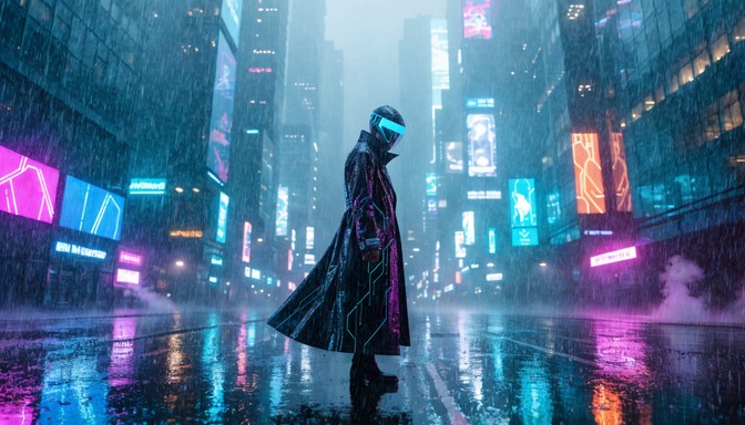 Free Cyberpunk City Night Image - Cyberpunk, Futuristic, Neon ...