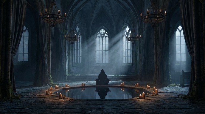 Free Candlelit Chapel Solitude Image - Gothic, Chapel, Meditation ...