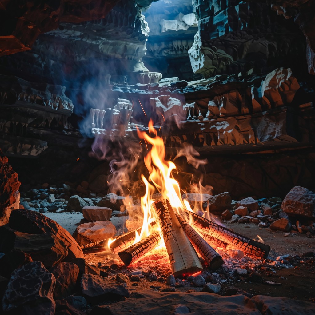 Free Ancient Cave Flames Image - Cave, Fire, Flames | Download at StockCake