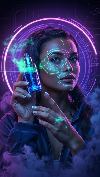 Pyropunk Cosmetics Free Cyberpunk Beauty Serum Image - Cyberpunk, Serum, Neon | Download ...