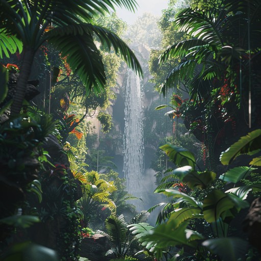 Tropical Waterfall Pattern Free Tropical Waterfall View Image - Waterfall, Tropical, Forest ...