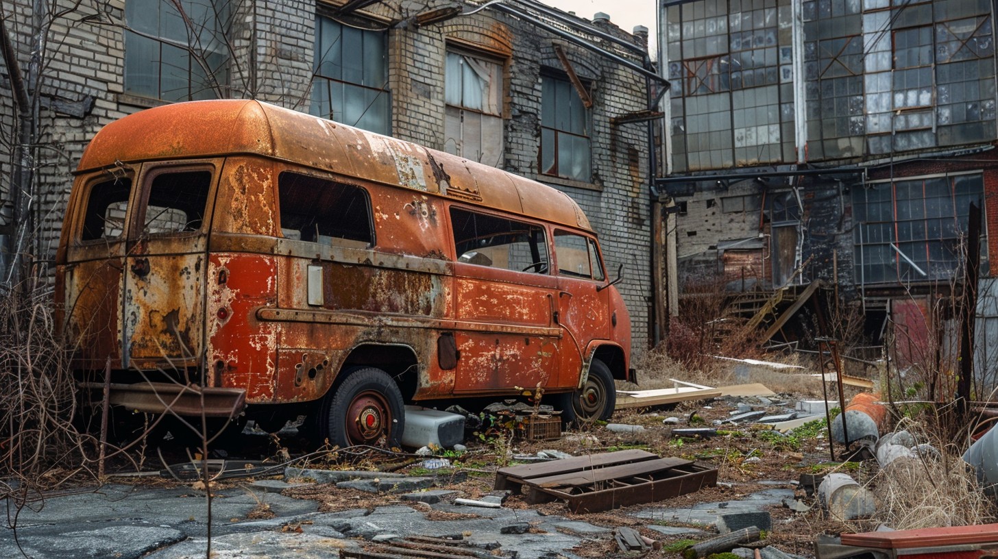 Free Abandoned Rusty Van Image - Abandoned, Rusty, Van | Download at ...