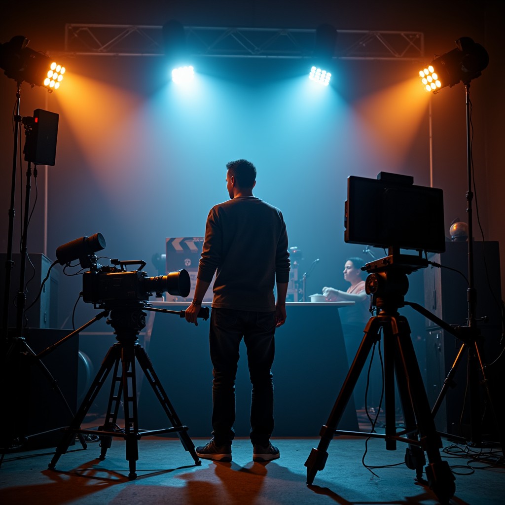 Camera Behind Subject Free Behind the cameras Image - Filmmaking, Cinematic, Silhouette ...