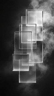 Free Floating Glass Geometry Image - Minimal, Geometric, Ethereal ...