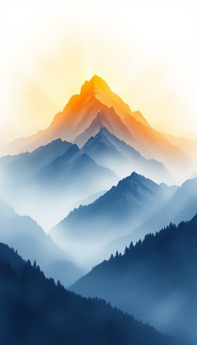 Free Misty Mountain Dawn Image - Mountains, Mist, Sunrise | Download at ...
